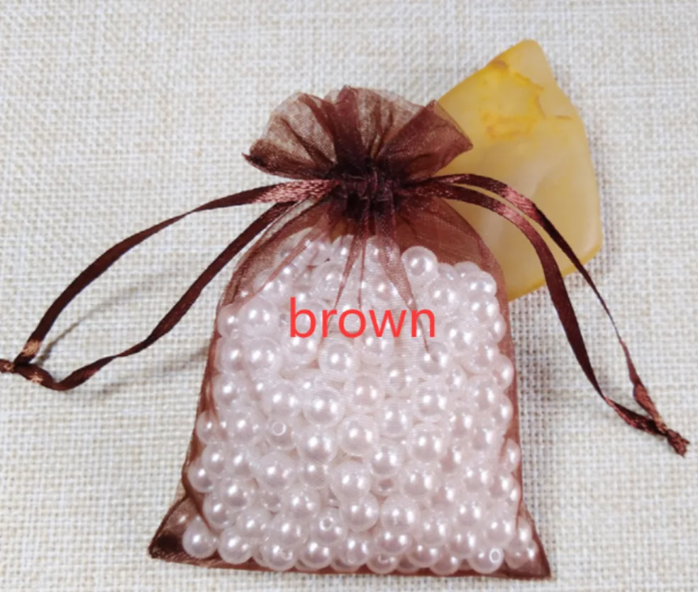1000pcs Organza Bags Custom Random Color Wedding Party Favors Jewelry Gift Packaging Pouches Birthday Christmas Present Wrapping