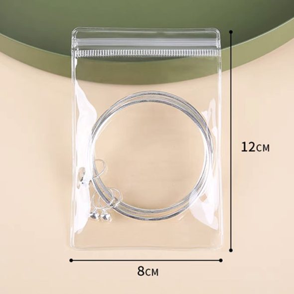 10/50Pcs Transparent PVC Jewelry Organizer Pouches Bags Anti-Oxidation Earring Pendant Necklace Bracelet Storage Holder Box