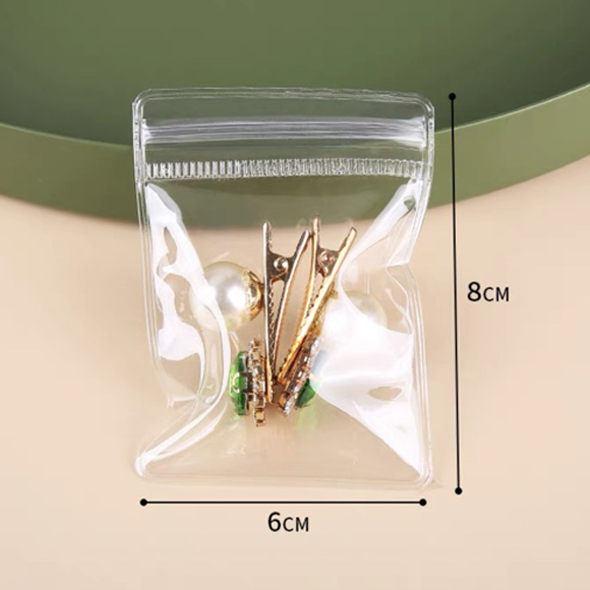 10/50Pcs Transparent PVC Jewelry Organizer Pouches Bags Anti-Oxidation Earring Pendant Necklace Bracelet Storage Holder Box
