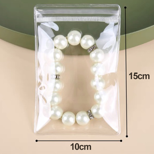 10/50Pcs Transparent PVC Jewelry Organizer Pouches Bags Anti-Oxidation Earring Pendant Necklace Bracelet Storage Holder Box