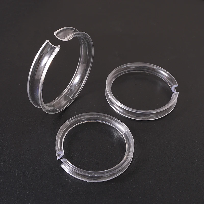 5.2/5.7/6.2CM 3/5/25pcs/bag Acrylic Bracelet Display Clear Transparent Stand Round Bracelet Rack Stand Display Women