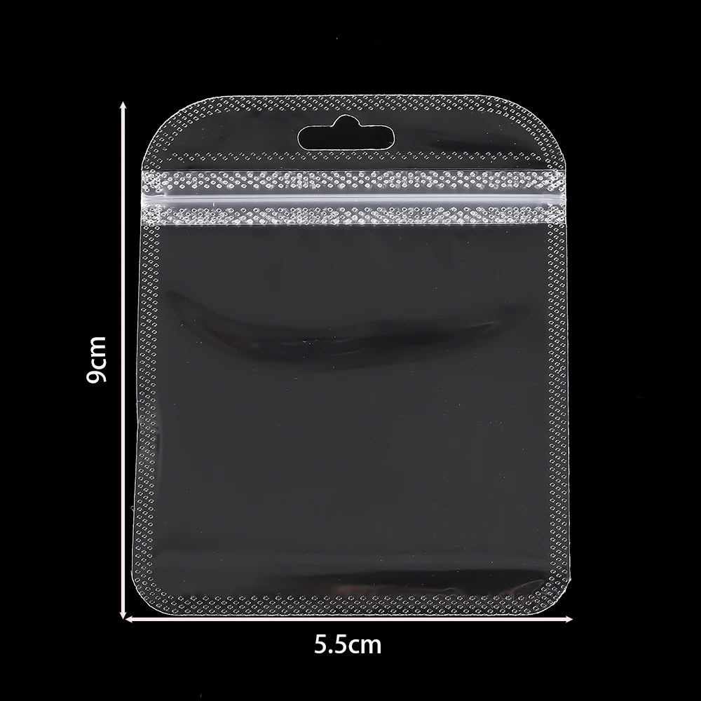 50pcs/Lot Transparent Plastic Jewelry Package Bags Anti-Oxidation Organizer Display Necklace Storage OPP Self Sealing Pouches