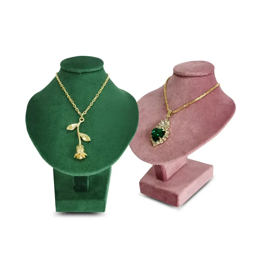 High-quality Velvet Jewelry Display Stand MiNi Necklace Display Props Human Body Model Jewelry Necklace Storage Display Props