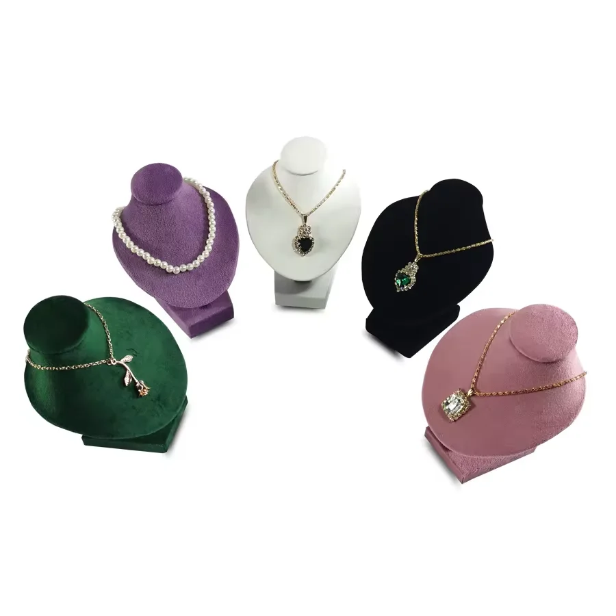 High-quality Velvet Jewelry Display Stand MiNi Necklace Display Props Human Body Model Jewelry Necklace Storage Display Props