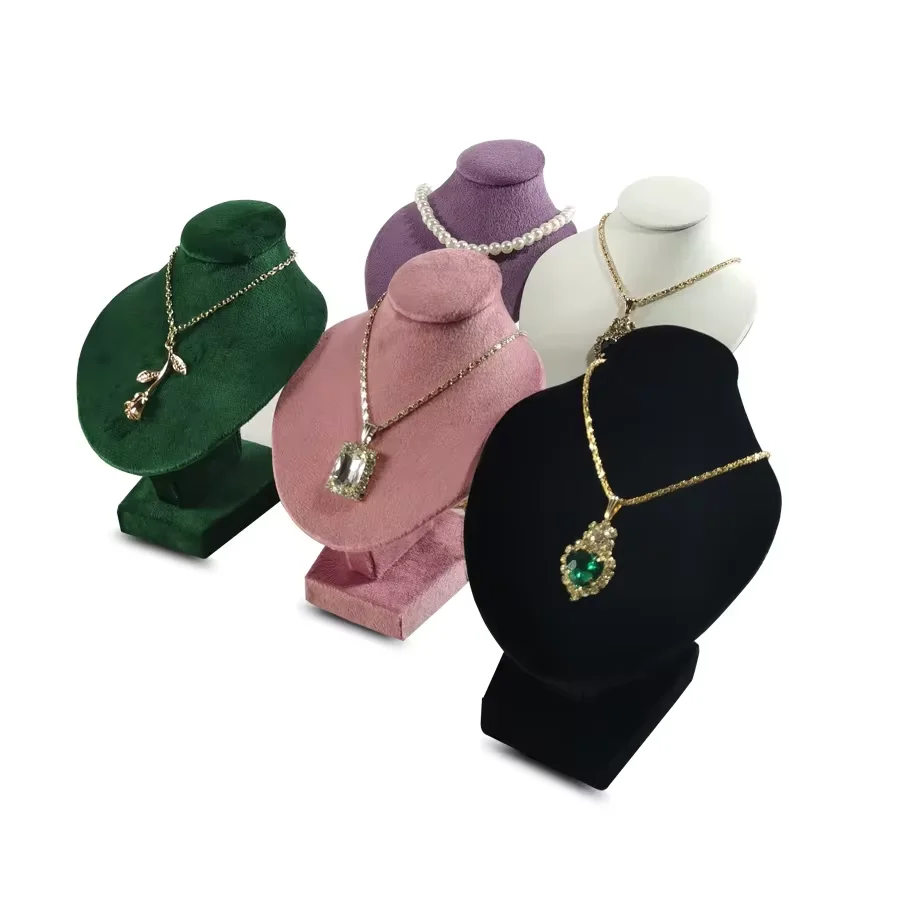 High-quality Velvet Jewelry Display Stand MiNi Necklace Display Props Human Body Model Jewelry Necklace Storage Display Props