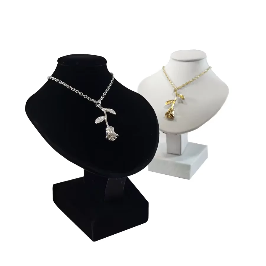 High-quality Velvet Jewelry Display Stand MiNi Necklace Display Props Human Body Model Jewelry Necklace Storage Display Props