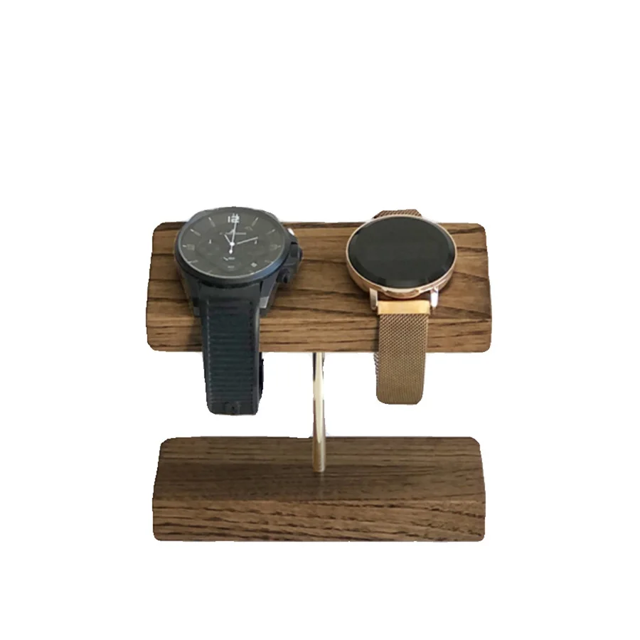 Wooden Watch Display Stands Bracelet Holder Jewelry Organizer Walnut Watch Display Shelf Rack jewellery box Props Box Case