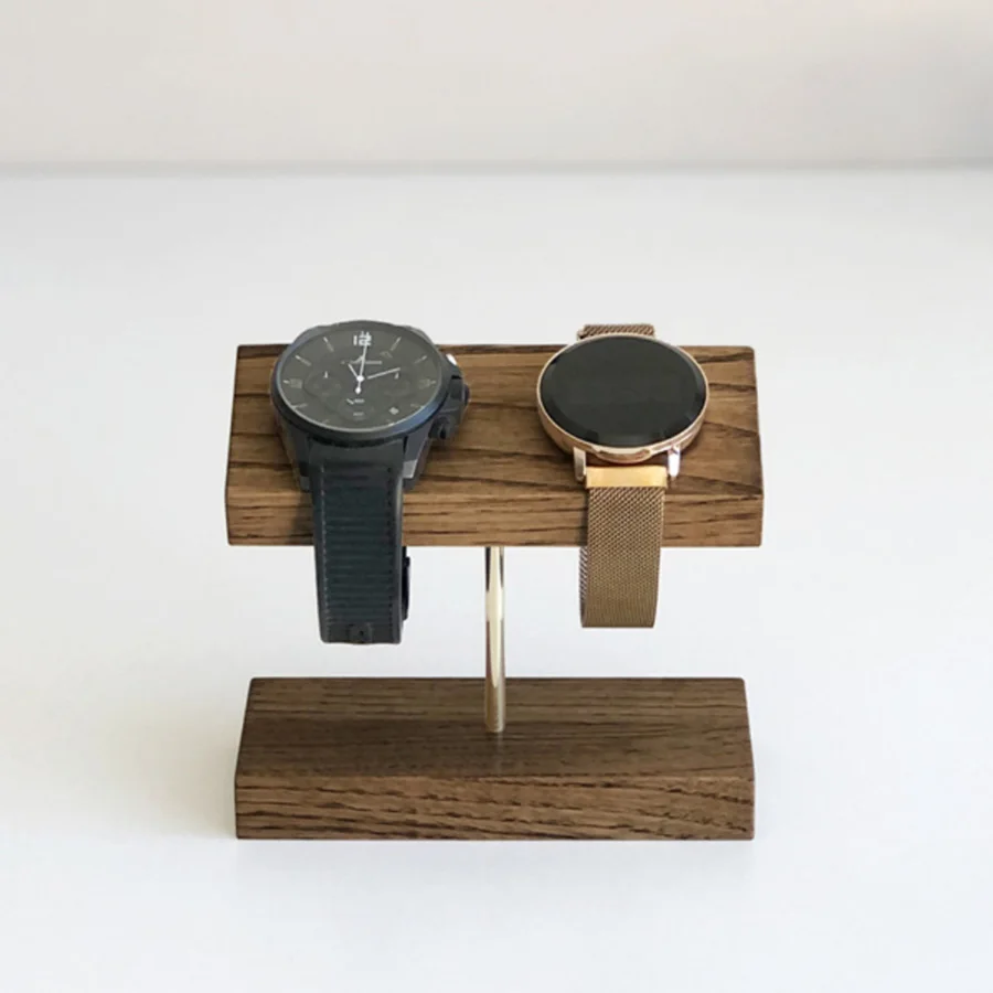 Wooden Watch Display Stands Bracelet Holder Jewelry Organizer Walnut Watch Display Shelf Rack jewellery box Props Box Case