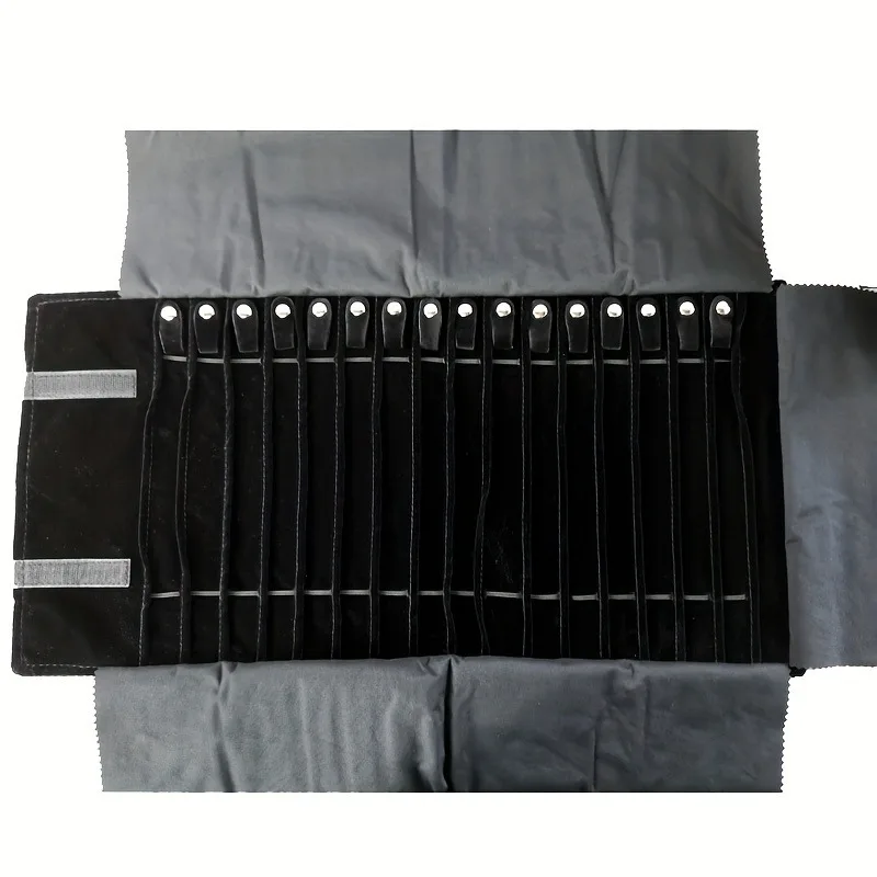 Travel Jewelry Necklace Display Holder Storage Bag Portable Chain Jewelry Roll Up Carrying Bag Case for Bracelet Gift organizer