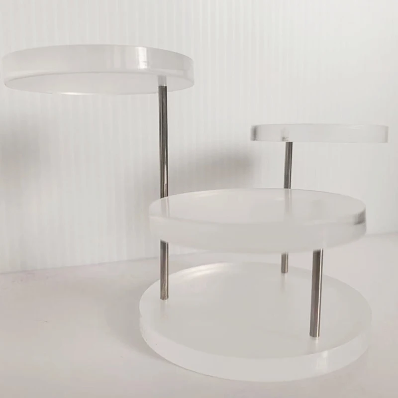 3 Layers Selling Fashion Temperament High-grade Sense of Acrylic Jewelry Display Stand/Multi-layer Round Cake and Dessert Rack