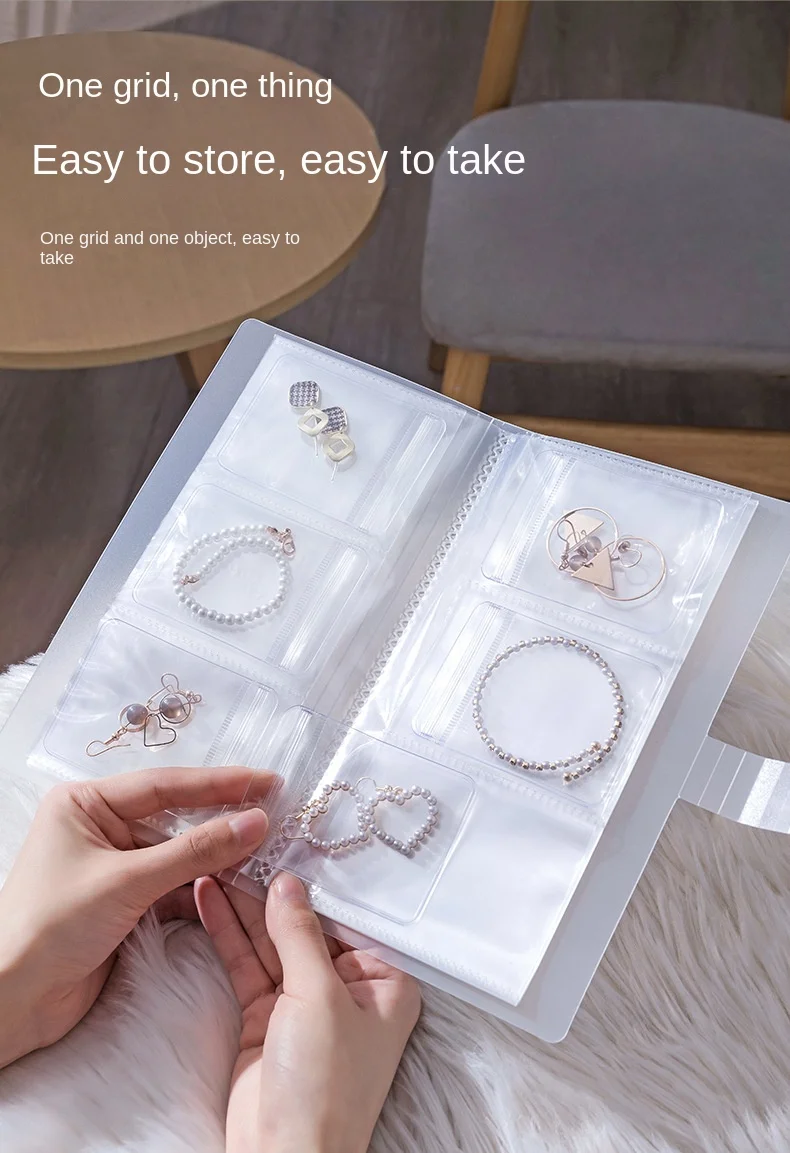 Jewelry Storage Box, Earrings, Anti-Oxidation, Rings, Hand Ornaments, Transparent Dustproof Storage Bags, Necklaces