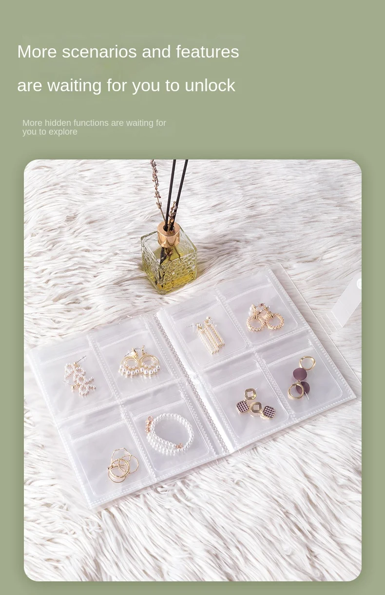 Jewelry Storage Box, Earrings, Anti-Oxidation, Rings, Hand Ornaments, Transparent Dustproof Storage Bags, Necklaces