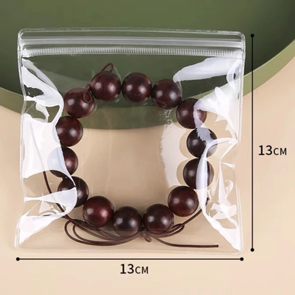 10/50Pcs Transparent PVC Jewelry Organizer Pouches Bags Anti-Oxidation Earring Pendant Necklace Bracelet Storage Holder Box