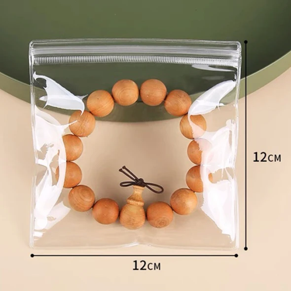 10/50Pcs Transparent PVC Jewelry Organizer Pouches Bags Anti-Oxidation Earring Pendant Necklace Bracelet Storage Holder Box