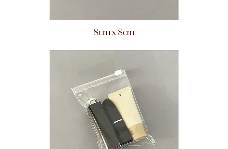 10/20 PCS Zipper Bag Jewelry Plastic PVC Transparent Bracelet Necklace Earrings Storage Gift Bag For Small Business Packaging