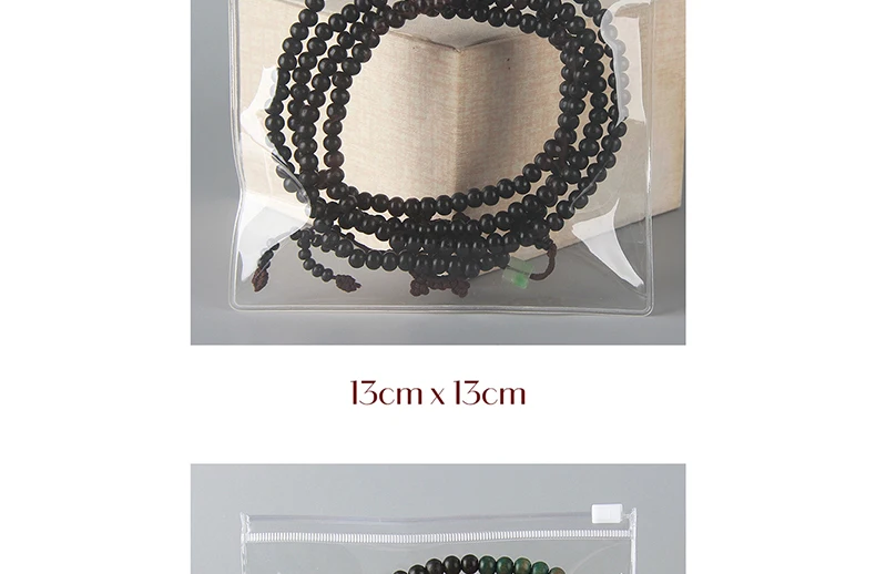 10/20 PCS Zipper Bag Jewelry Plastic PVC Transparent Bracelet Necklace Earrings Storage Gift Bag For Small Business Packaging