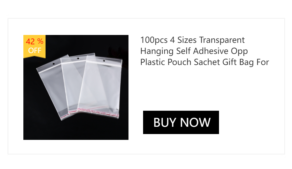 10/20 PCS Zipper Bag Jewelry Plastic PVC Transparent Bracelet Necklace Earrings Storage Gift Bag For Small Business Packaging