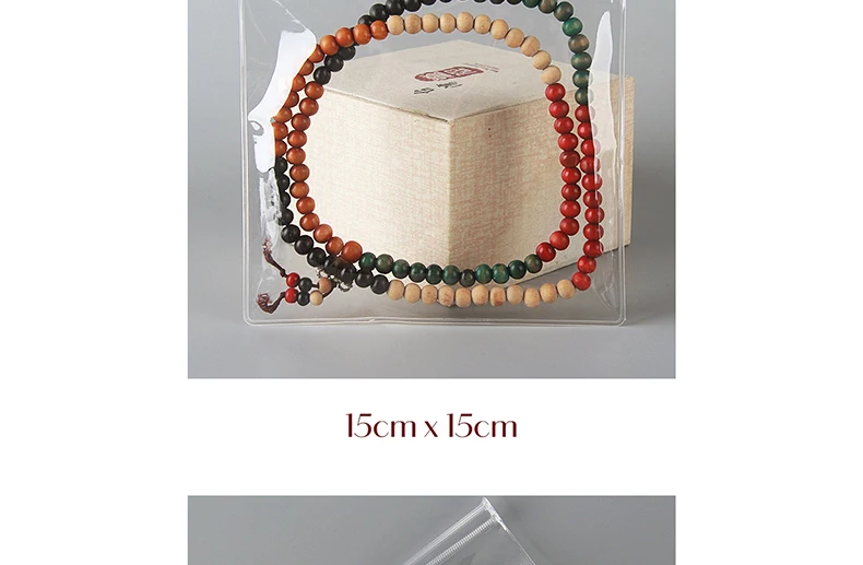 10/20 PCS Zipper Bag Jewelry Plastic PVC Transparent Bracelet Necklace Earrings Storage Gift Bag For Small Business Packaging