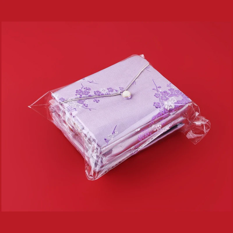 Chinese Brocad Jewelry Organizer Bag Bracelet Necklace Earrings Gift Storage Pouch Silk Embroidery Jewelry Packaging Bag