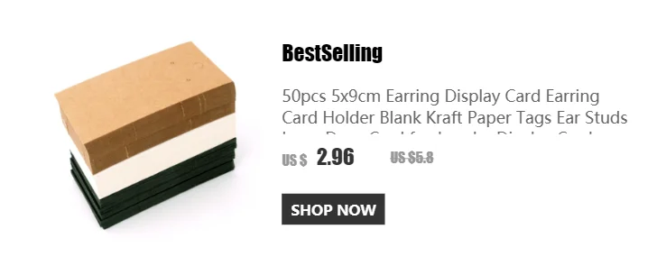50pcs/lot Earrings Necklaces Display Cards for Jewelry Boxed and Packaging Cardboard Hang Tag Card Ear Studs Paper Card 6x9cm