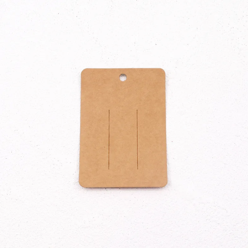 50pcs 7*10cm Barrettes Hairpins Packing Cards Kraft Paper Card For Hair Accessories Display Card Hair Clip Packaging Price Tags