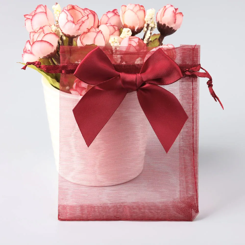 10pcs 5x7cm 7x9cm 8x10cm Velvet Jewelry Bags Necklace Rings Earrings Packaing Drawstring Pouches Christmas Mini Small Gift Bags