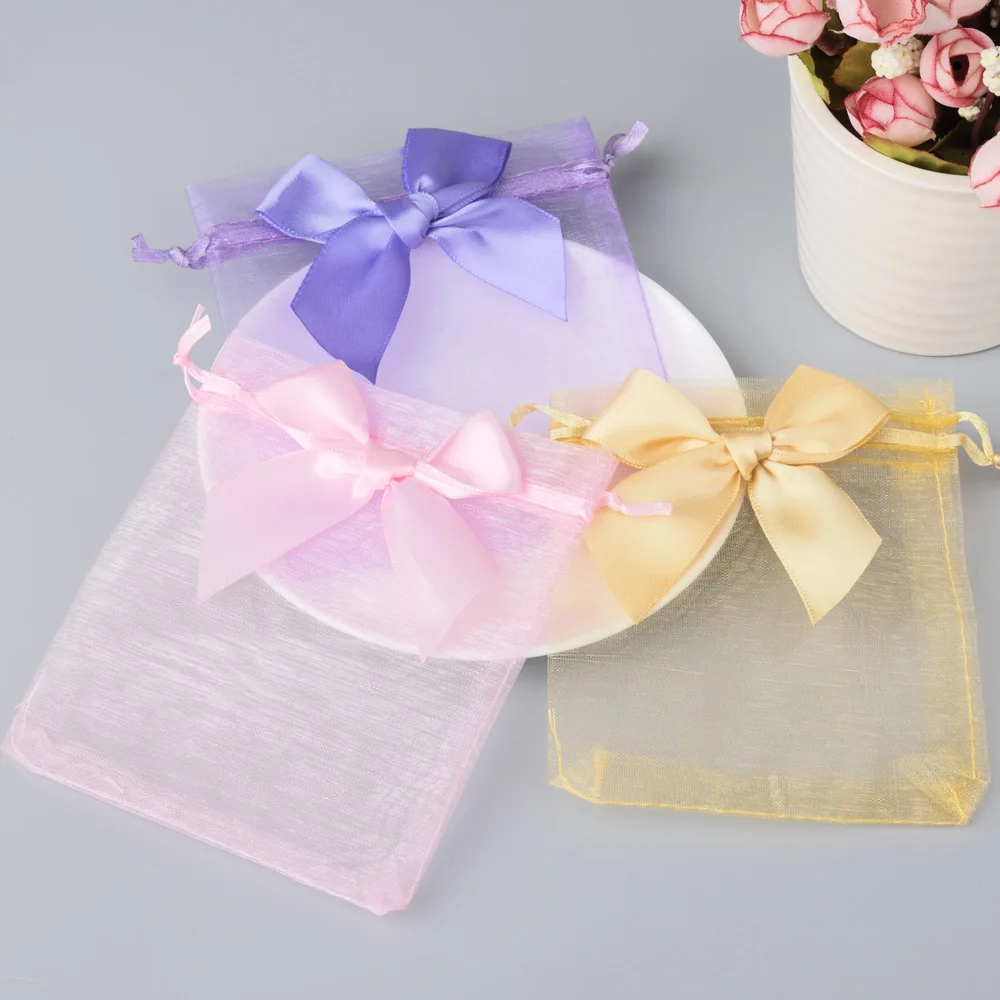 10pcs 5x7cm 7x9cm 8x10cm Velvet Jewelry Bags Necklace Rings Earrings Packaing Drawstring Pouches Christmas Mini Small Gift Bags