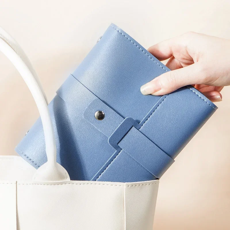Creative Book Shape PU Leather Earrings Storage Bag Earrings Studs Eadrops Organizer Portable Jwelry Storage Bag Large Capacity