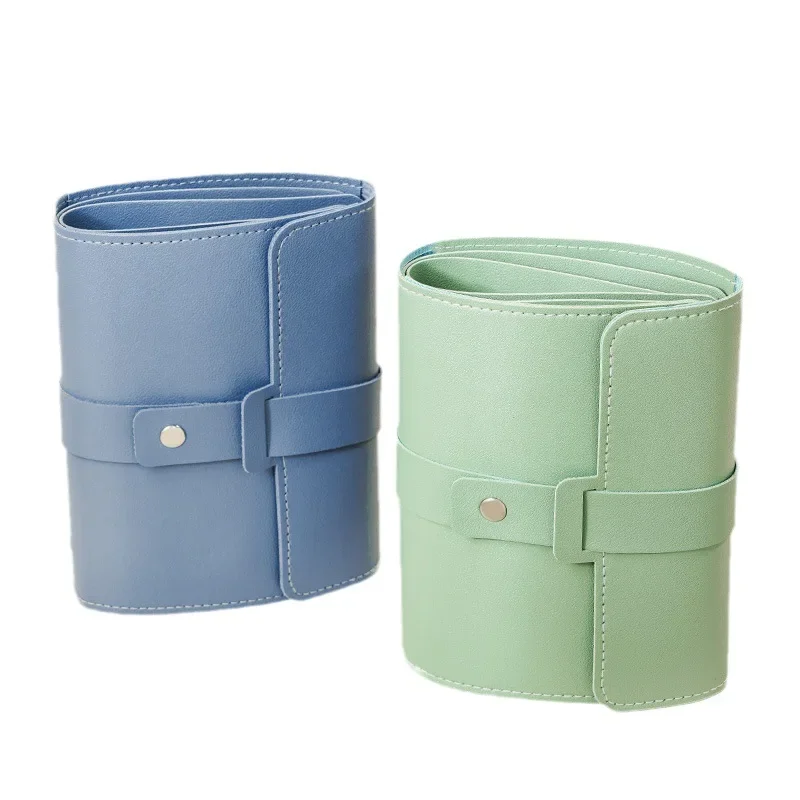 Creative Book Shape PU Leather Earrings Storage Bag Earrings Studs Eadrops Organizer Portable Jwelry Storage Bag Large Capacity