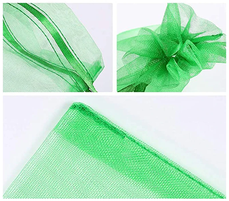 10-50pcs/lot Colorful Jewelry Packaging Bags 7*9 9*12 10*15 13*18cm Organza Bag Gift Storage Wedding Drawstring Bag Wholesale