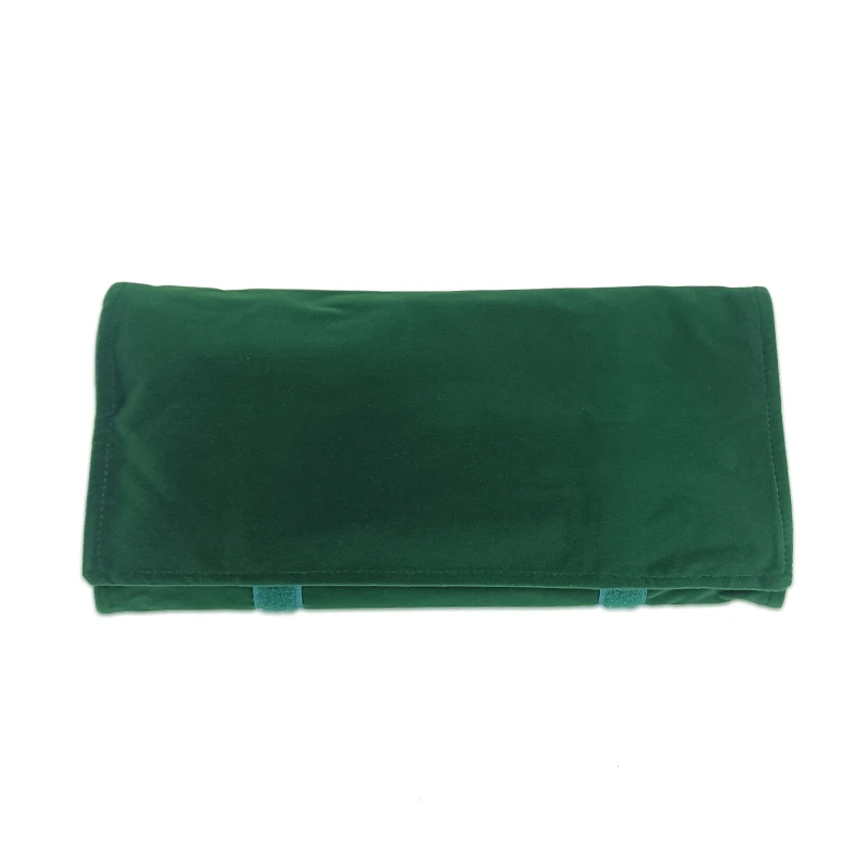 Travel Jewelry Organizer Portable Velvet Ring Earrings Pendant Necklace Holder Bracelet Carrying Storage Bag Foldable Roll Pouch
