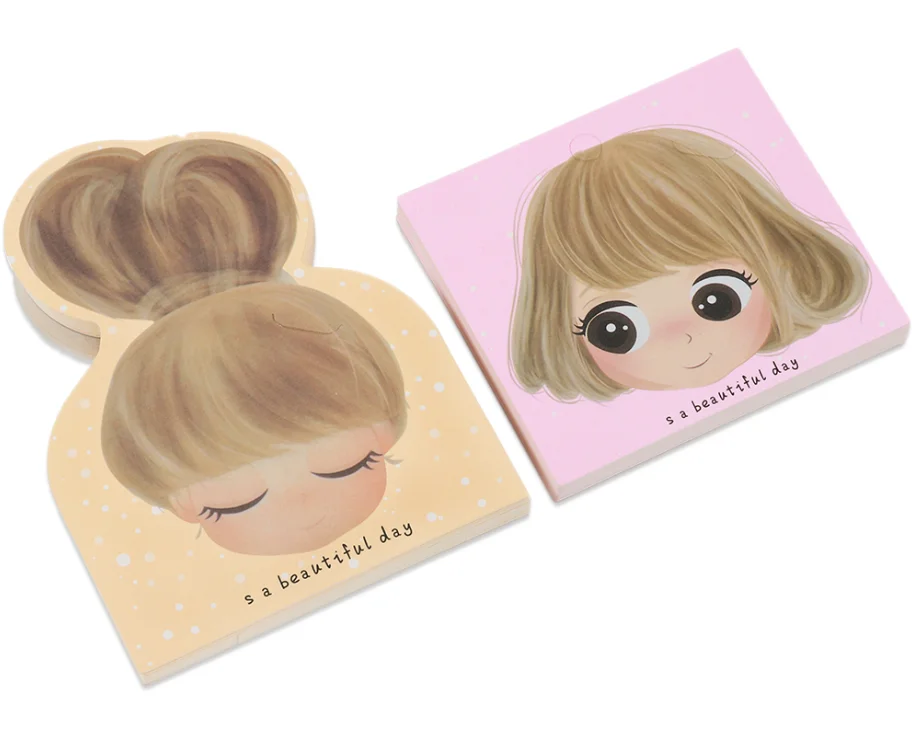 50pcs Hair Ties Hair Bands Hair Clips Display Cards Cute Girl Cartoon Children's Hair Accessories Cards Jewelry Packaging Card
