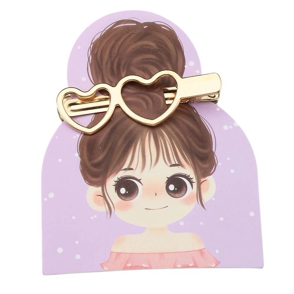 50pcs Hair Ties Hair Bands Hair Clips Display Cards Cute Girl Cartoon Children's Hair Accessories Cards Jewelry Packaging Card