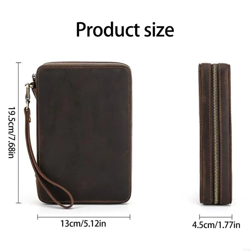 Stylish Watch Band Organizers Holds 12 Straps PU Leather Construction Travel