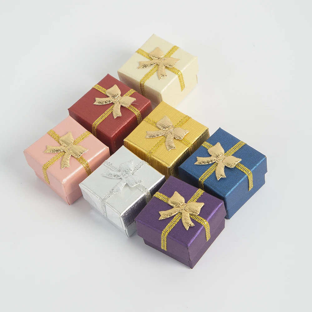 10pcs/lot Travel Weddings Jewelry Packaging Gift Box Case Bangles Rings Boxes Stud Earrings Western Jewelry Storage For Women
