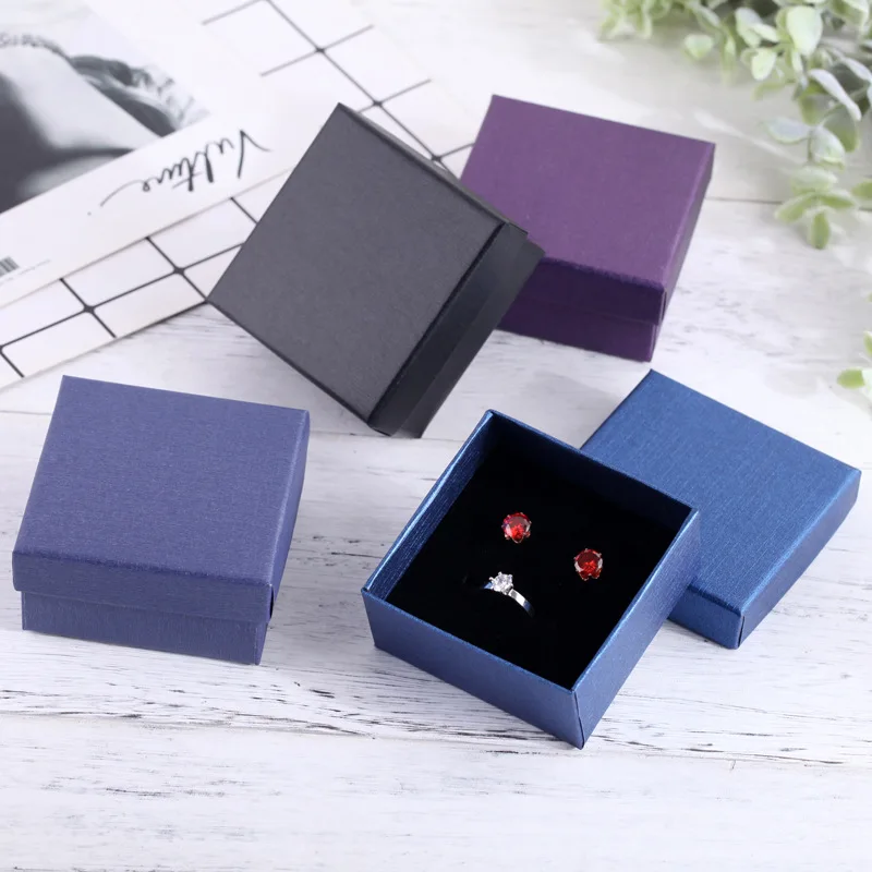 10pcs Jewelry Organizer Boxes For Women Necklace Earrings Bracelets Girls Gift Box Travel Accessories Jewelry Sponge Case