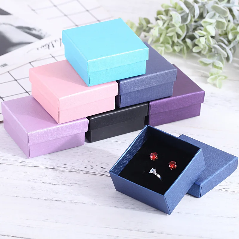 10pcs Jewelry Organizer Boxes For Women Necklace Earrings Bracelets Girls Gift Box Travel Accessories Jewelry Sponge Case