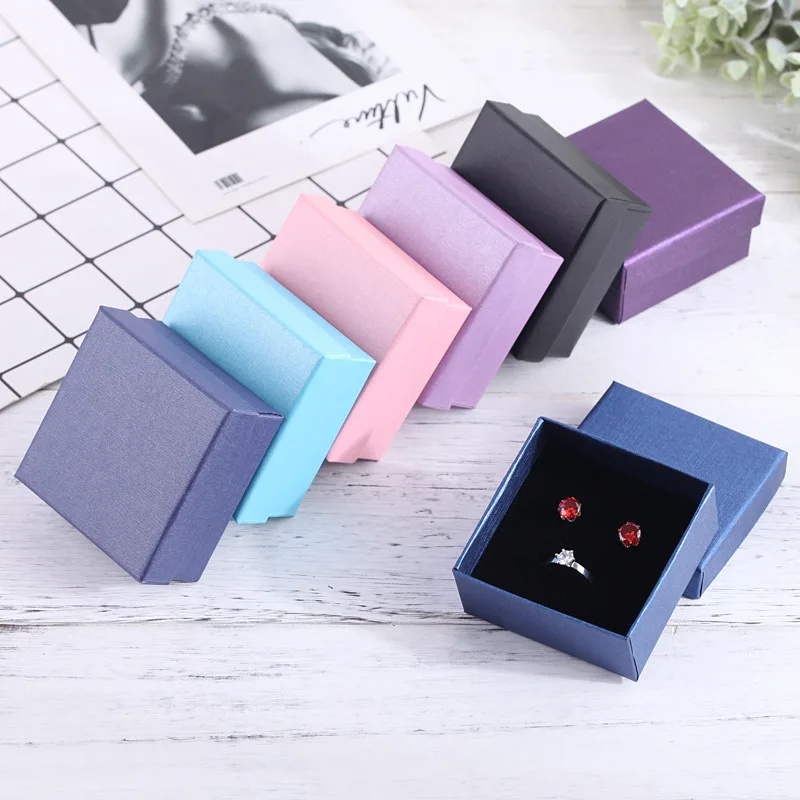 10pcs Jewelry Organizer Boxes For Women Necklace Earrings Bracelets Girls Gift Box Travel Accessories Jewelry Sponge Case