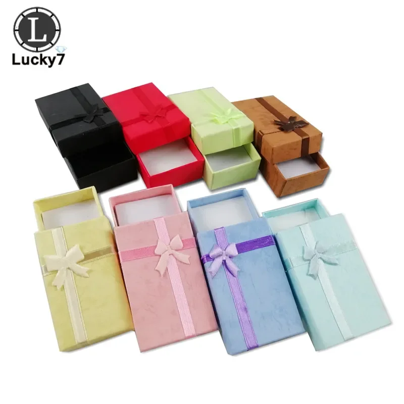 108pcs/lot Paper Necklace Earrings Ring Box Jewelry Set Display Box Packaging Box Gift Box Storage and Organization Box