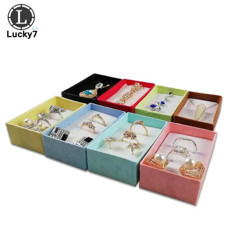 108pcs/lot Paper Necklace Earrings Ring Box Jewelry Set Display Box Packaging Box Gift Box Storage and Organization Box