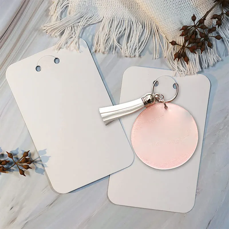 50pcs 7.5x12cm Keychain Packing Cards Kraft Paper Cards for DIY Jewelry Keychain Display Cardboard Keyrings Retail Price Tags