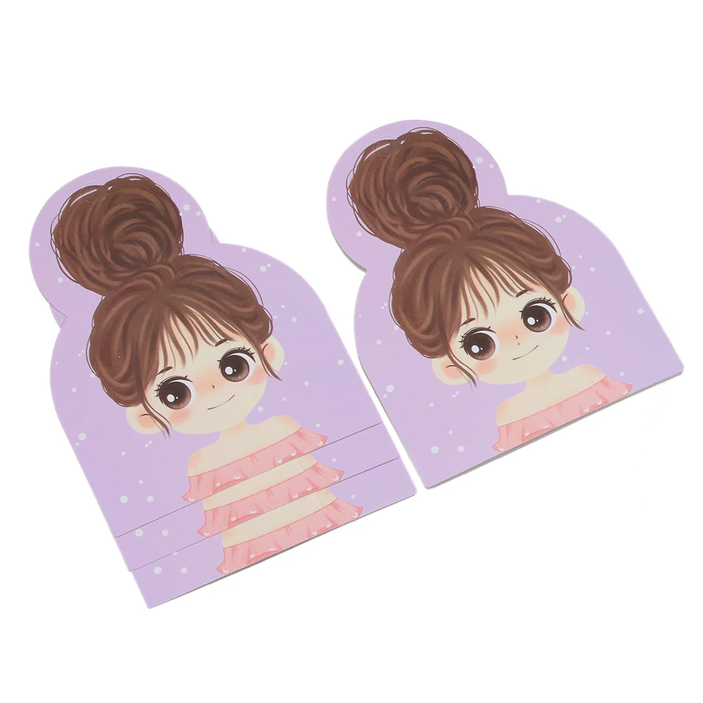 50pcs Cute Girl Cartoon Hair Clip Display Cards Hair Ties And Hair Accessories for Children Packaging Cards