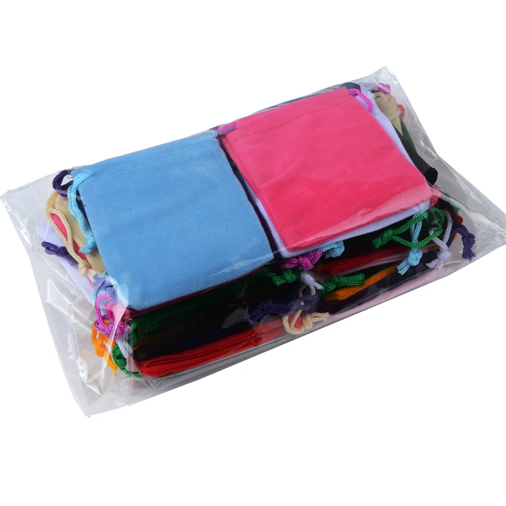 25pcs/Lot Jewelry Packing Velvet Bags Gift Display Packing Storage Wedding Candy Drawstring Pouches Wholesales
