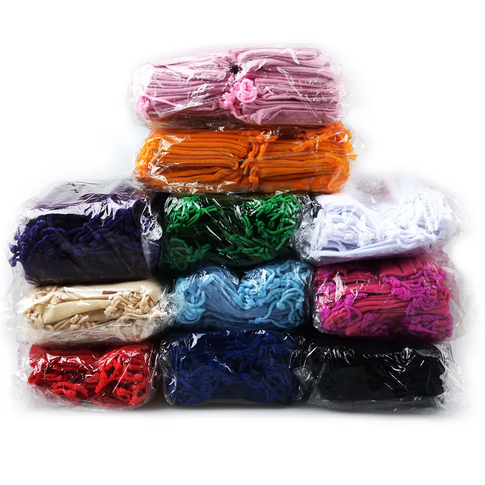 25pcs/Lot Jewelry Packing Velvet Bags Gift Display Packing Storage Wedding Candy Drawstring Pouches Wholesales