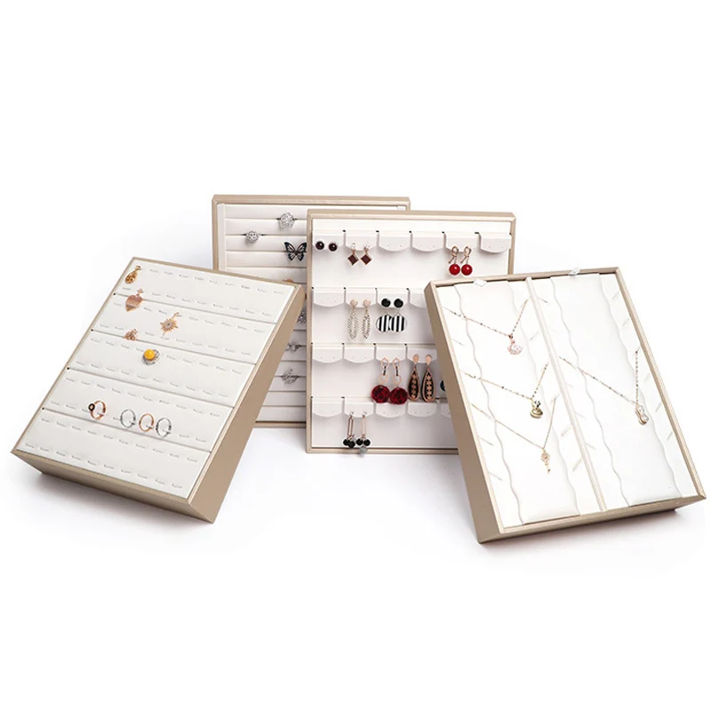 Vertical Jewellery Stand Jewelry Store Counter Jewelry Props Luxurious white PURing Earring Necklace Pendant Display Stand
