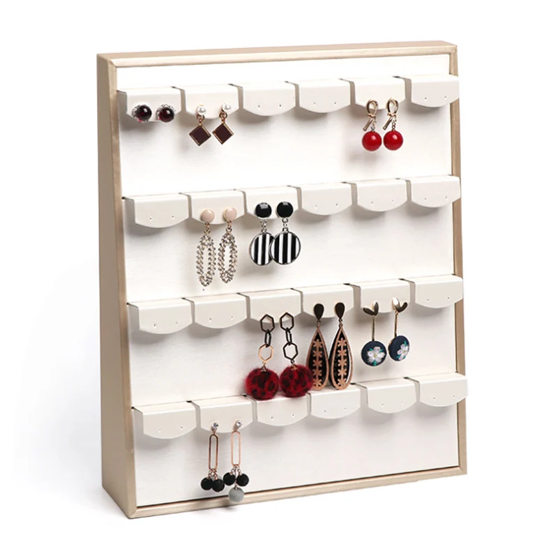 Vertical Jewellery Stand Jewelry Store Counter Jewelry Props Luxurious white PURing Earring Necklace Pendant Display Stand