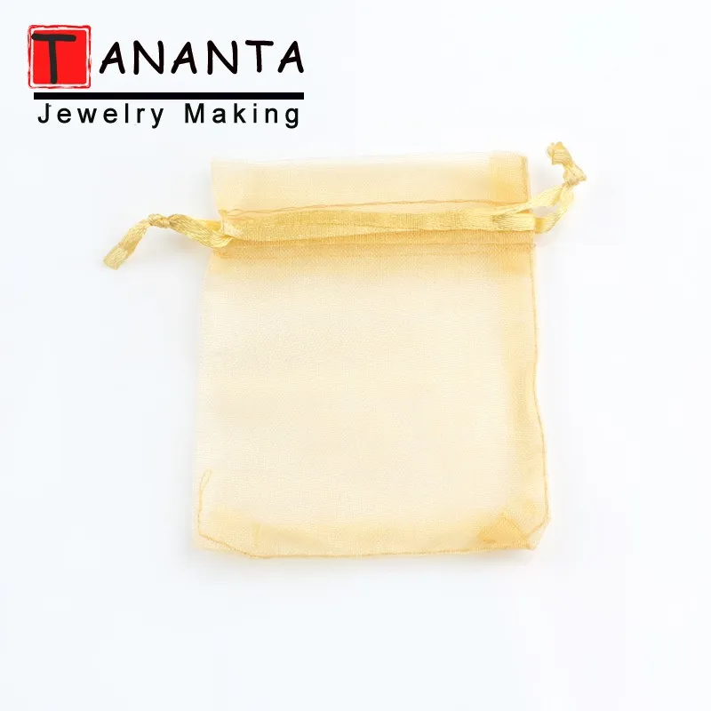 50pcs/lot 7x9cm 9x12cm Colorful Drawstring Organza Bags Jewelry Packaging Bags Wedding Party Decoration Gift Bags Candy Pouches