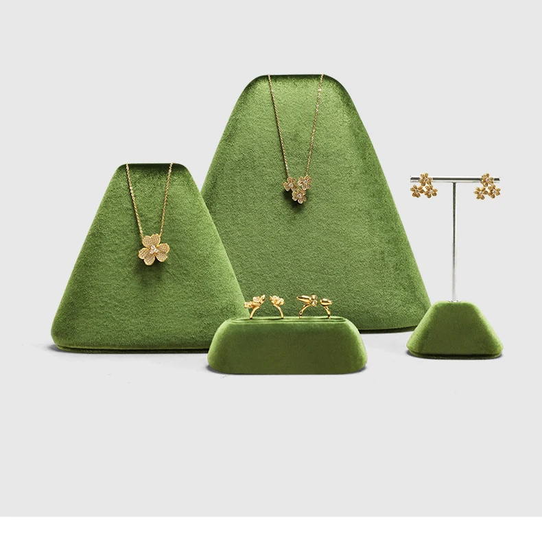 Yinbeini Jewelry Display Stand Set Rings Earrings Necklaces Bracelets Pendants Organizer Rack Boutique Store Showcase TB043