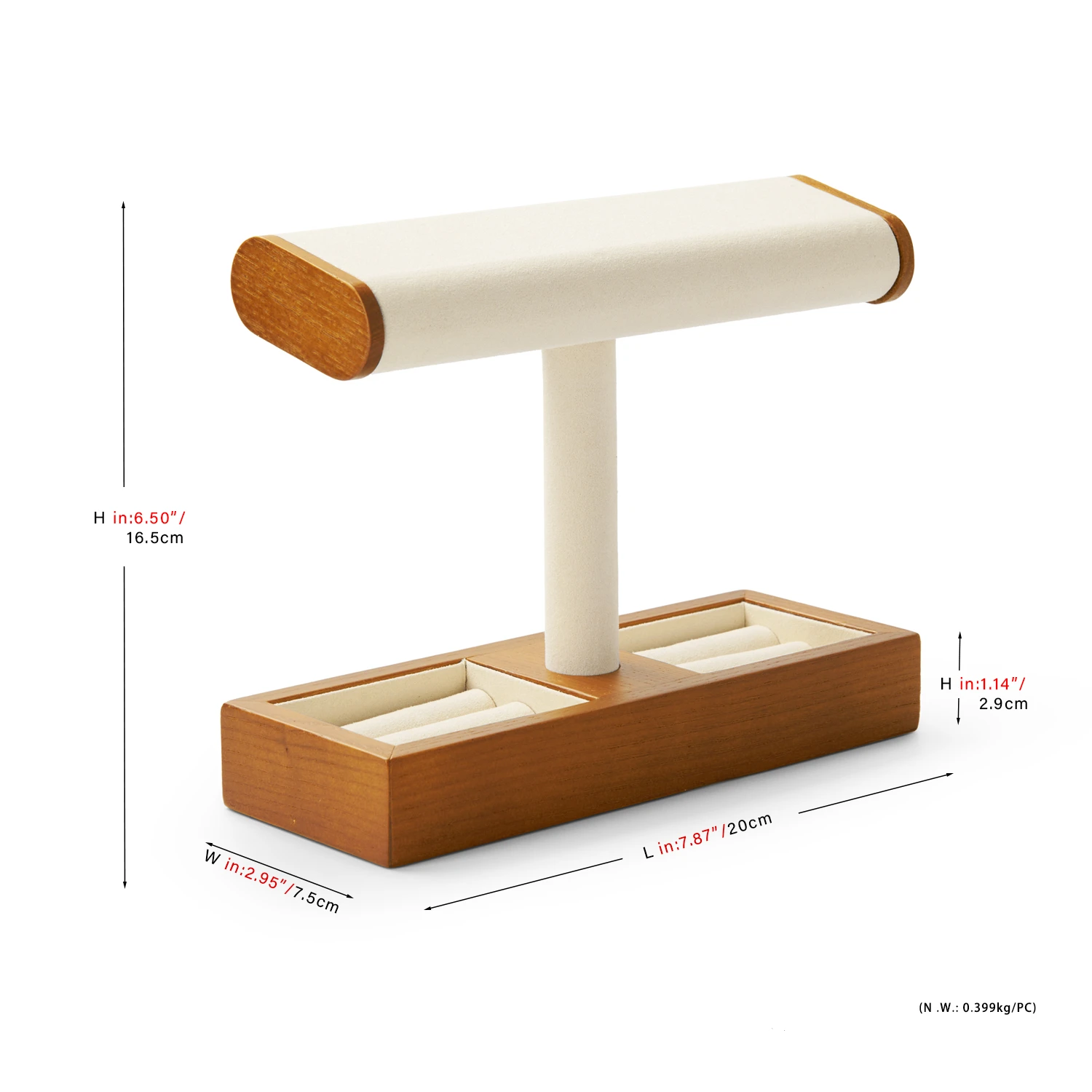 Luxury Wooden Multifunctional Jewelry Organizer with Watch Display Stand Classified Storage for Exquisite Jewelry & Watch Holder