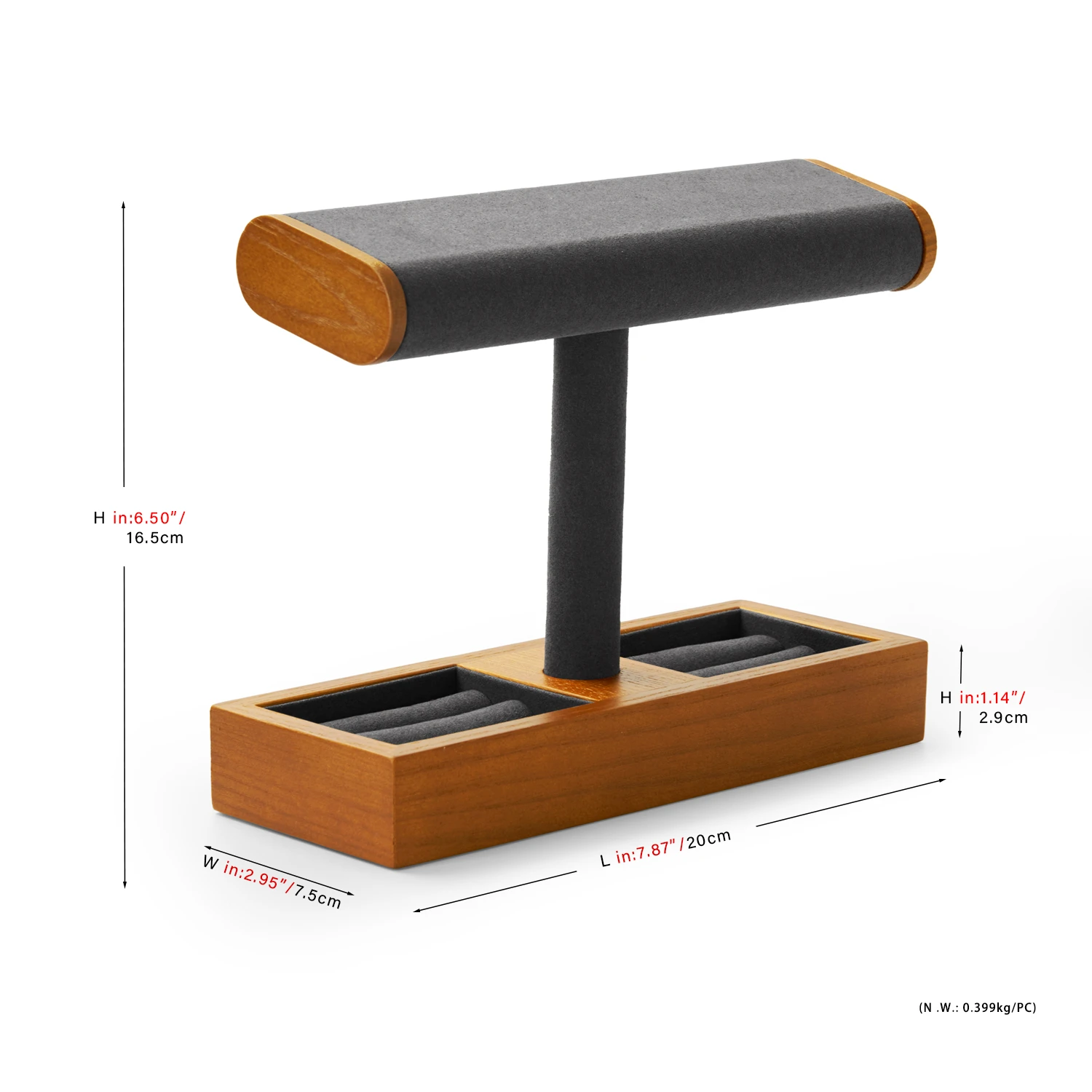 Luxury Wooden Multifunctional Jewelry Organizer with Watch Display Stand Classified Storage for Exquisite Jewelry & Watch Holder